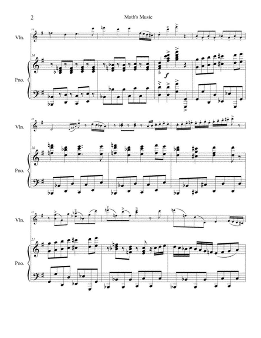 Moth Theme for Solo Violin and Piano image number null