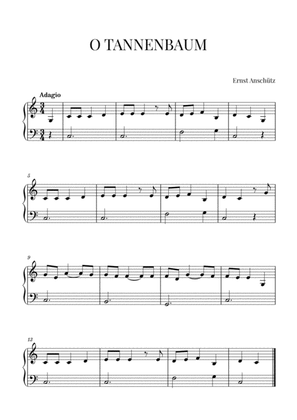 Book cover for O Tannenbaum for Piano (Easy/Beginner)