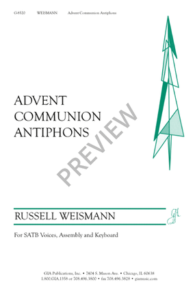 Book cover for Advent Communion Antiphons