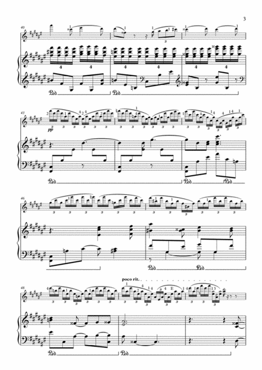 Scriabin-Pokhanovski Piano Sonata #4 arranged for violin and piano image number null