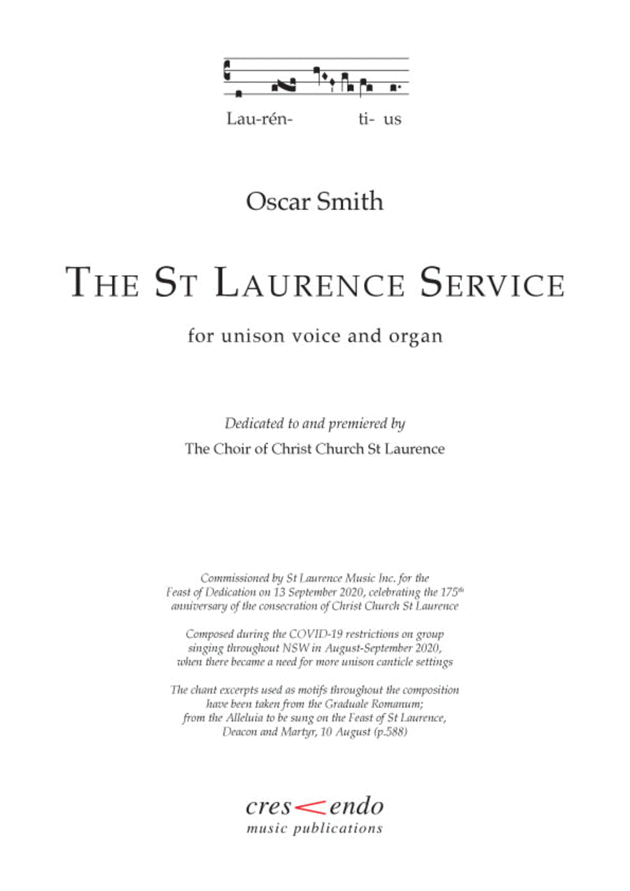 The St Laurence Service