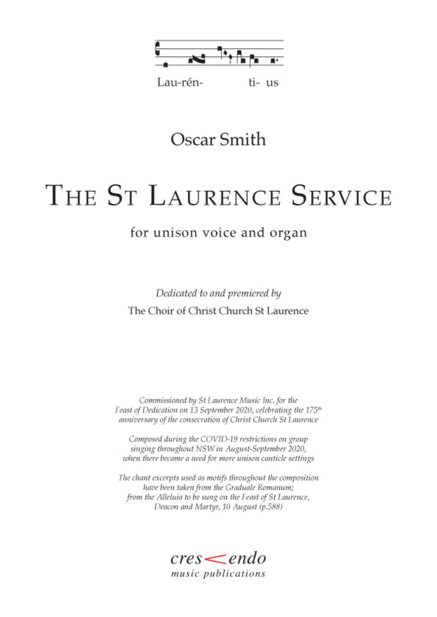 The St Laurence Service