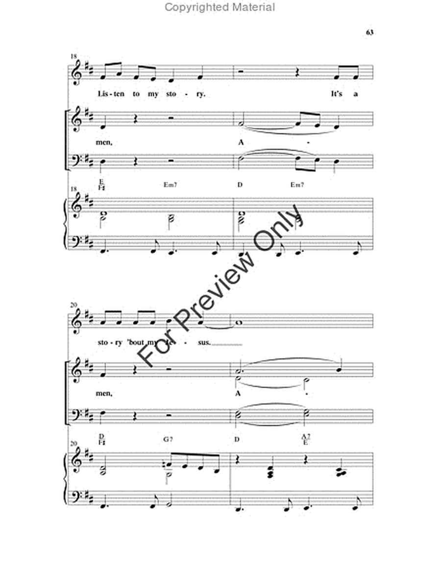 Redeeming Love (Has Been My Theme) - Choral Book image number null