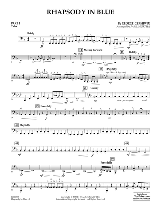 Book cover for Rhapsody in Blue (arr. Paul Murtha) - Pt.5 - Tuba