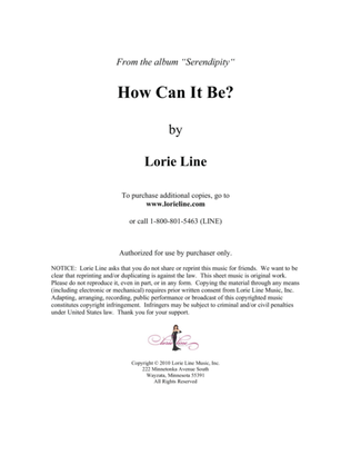 Book cover for How Can It Be?