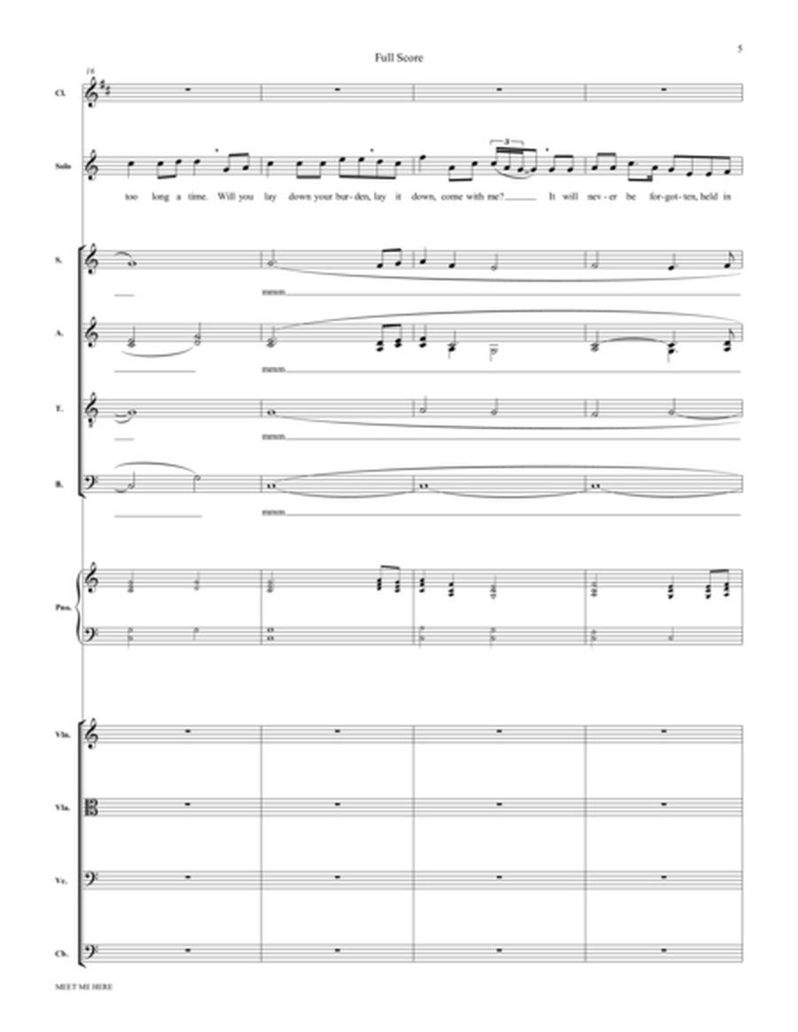 Meet Me Here (from Considering Matthew Shepard) - Score