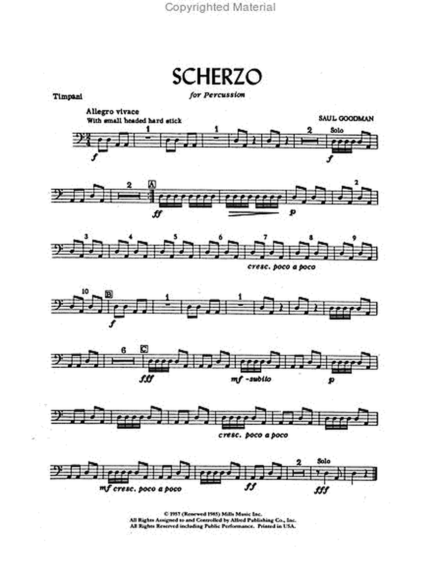 Scherzo for Percussion