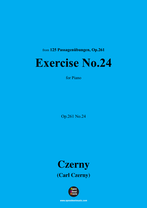 Book cover for C. Czerny-Exercise No.24,Op.261 No.24