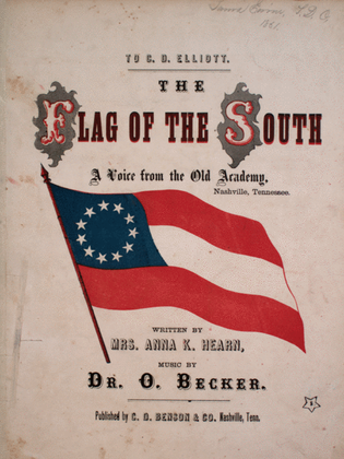Book cover for The Flag of the South. A Voice From the Old Academy