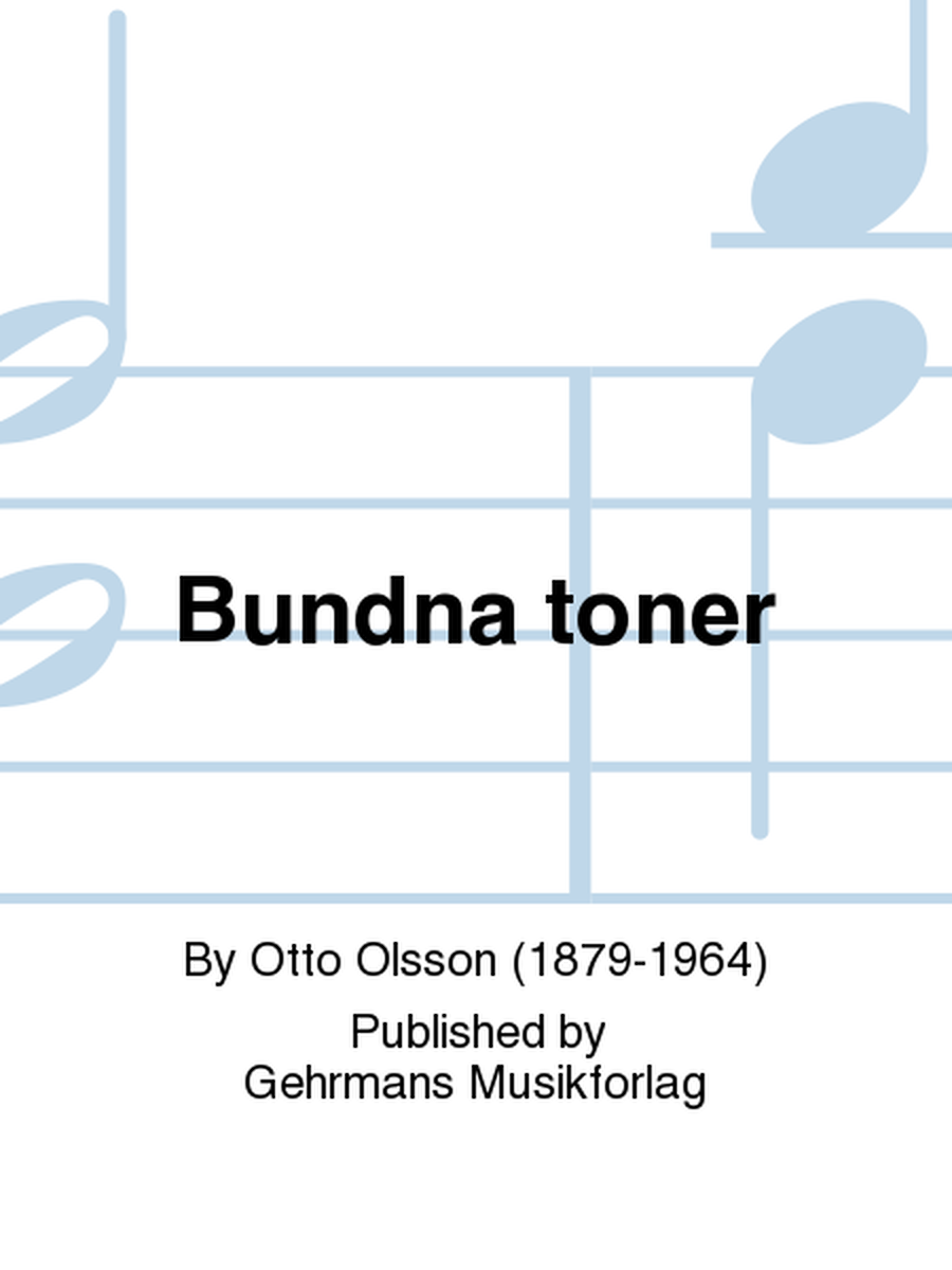 Bundna toner