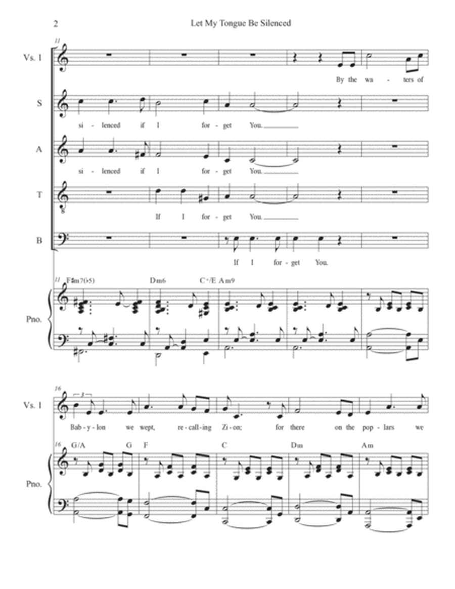 Let My Tongue Be Silenced (SATB) image number null