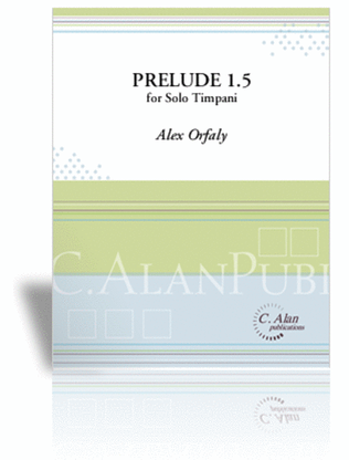 Book cover for Prelude 1.5 for Solo Timpani