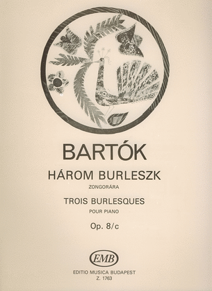 Book cover for Drei Burlesken op. 8-c für Klavier