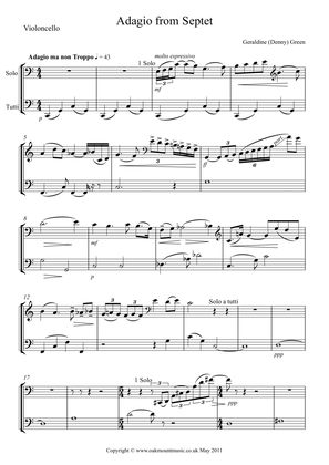 Book cover for Adagio For Strings (From Septet) (Standard Arrangement)