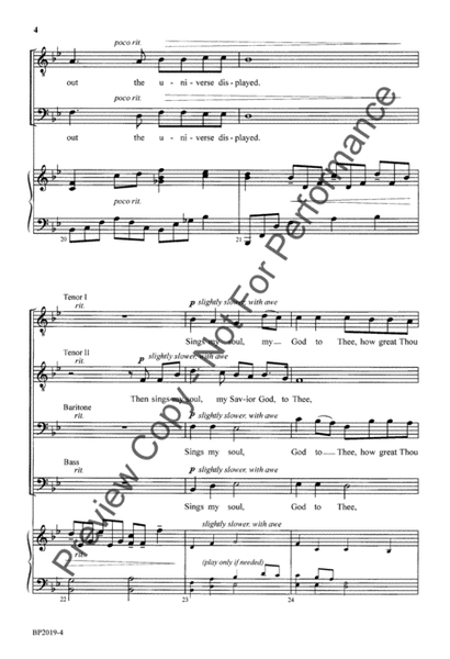 How Great Thou Art - TTBB Sheet music for Soprano, Alto, Tenor, Bass voice  (Men's Choir)