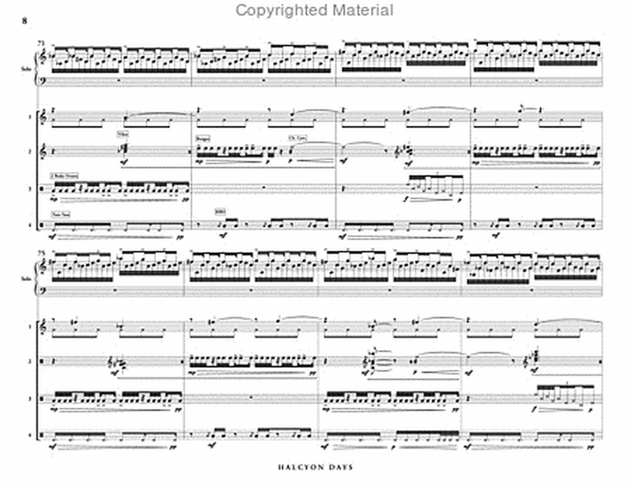 Halcyon Days (score & parts) image number null