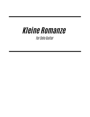 Book cover for Kleine Romanze (for Solo Guitar)