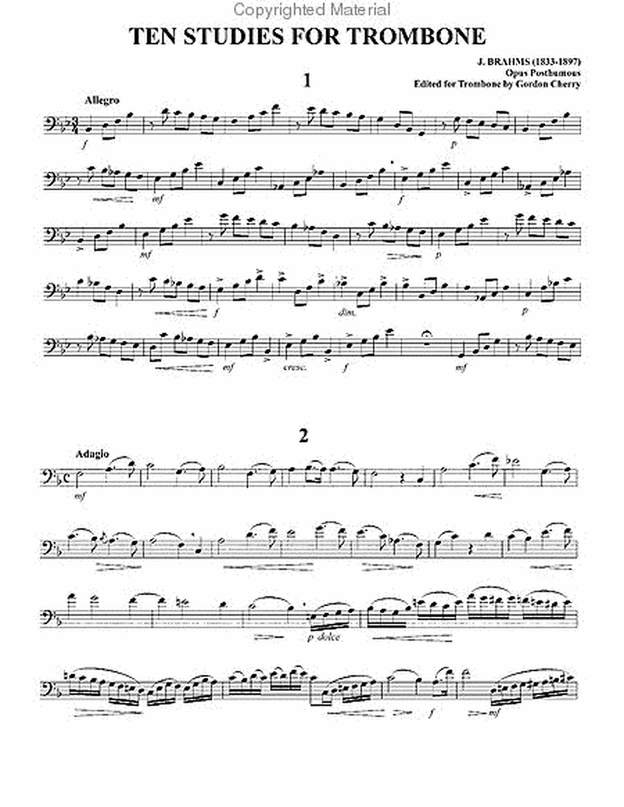 Ten Studies for Trombone