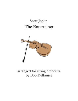 Book cover for Scott Joplin's The Entertainer, for string orchestra