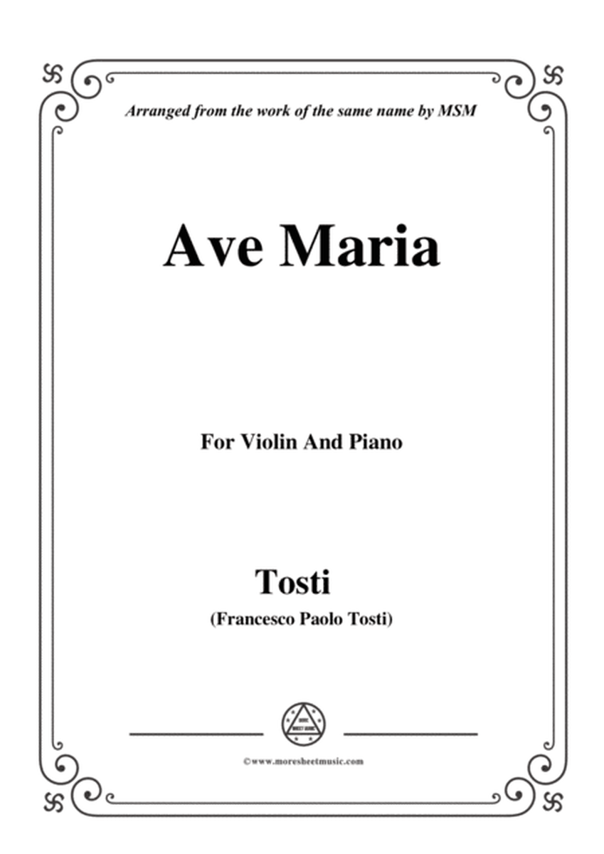 Tosti-Ave Maria, for Violin and Piano image number null