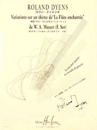 Book cover for Variations Sur Un Theme De F. Sor D'Apres La Flute Enchantee