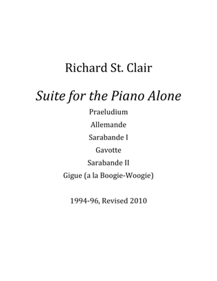 Book cover for Suite for the Piano Alone