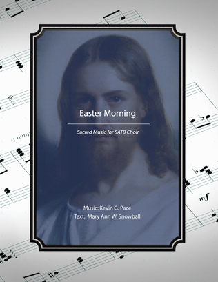 Book cover for Easter Morning, sacred music for SATB choir