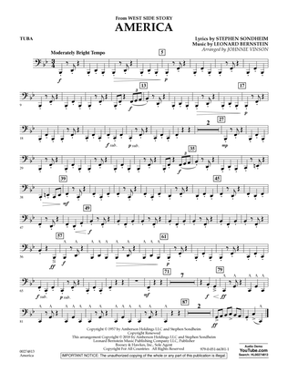 America (from West Side Story) (arr. Vinson) - Tuba