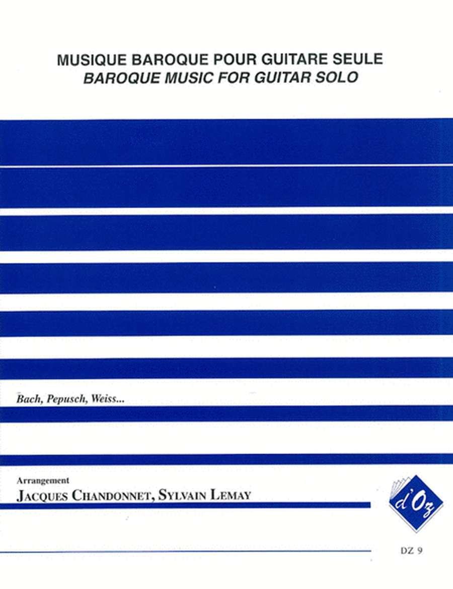 Musique baroque pour guitare seule