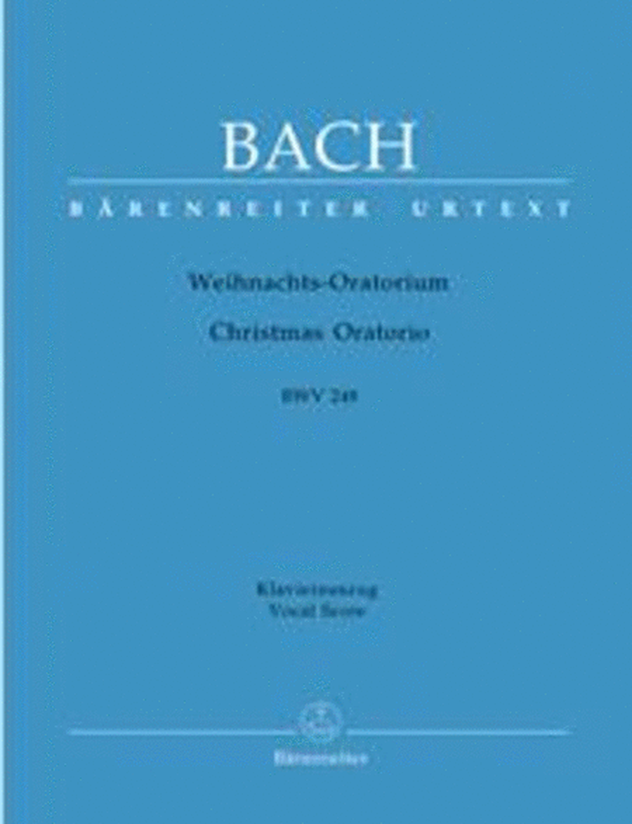 Christmas Oratorio Bwv 248 Vocal Score