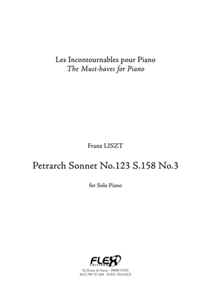 Book cover for Petrarch Sonnet No.123 S.158 No.3
