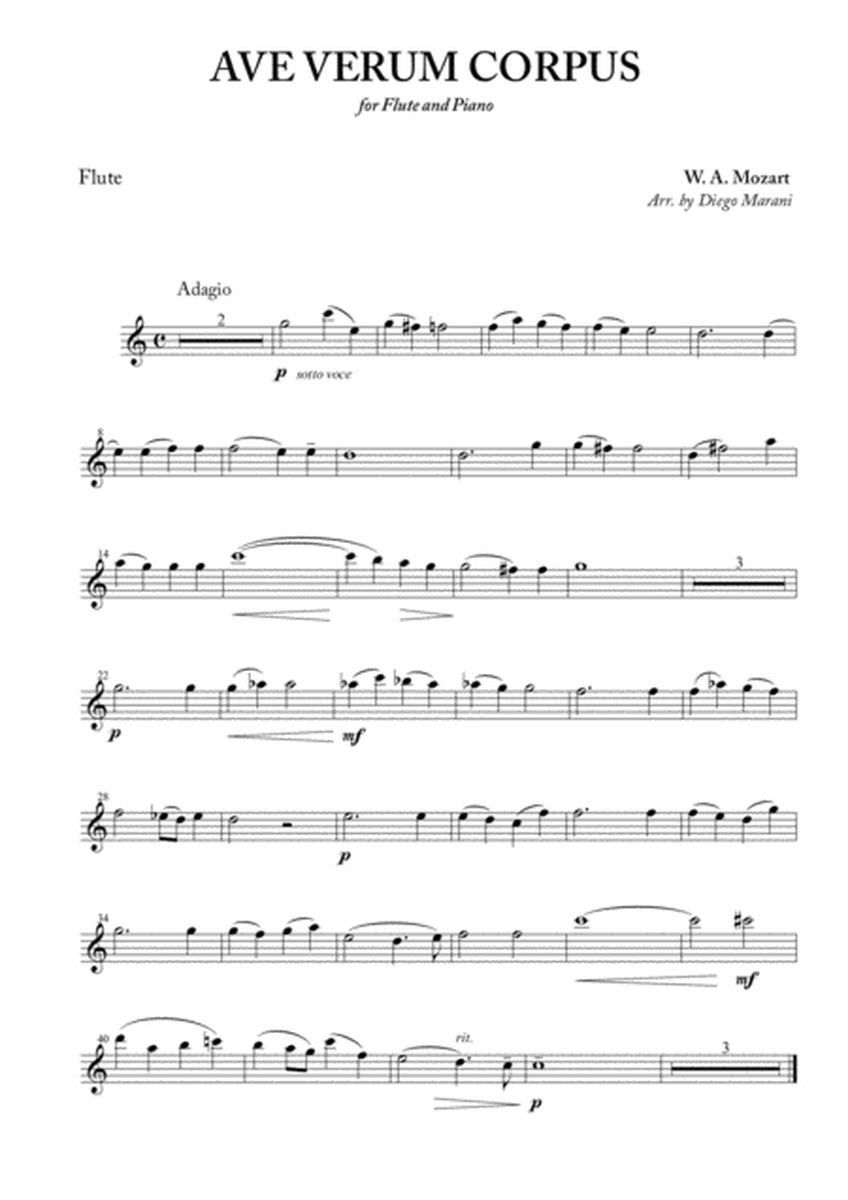 Ave Verum Corpus for Flute and Piano image number null