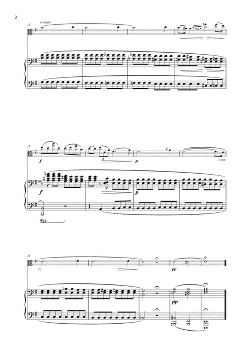 Prelude in E Minor arranged for Viola & Piano image number null