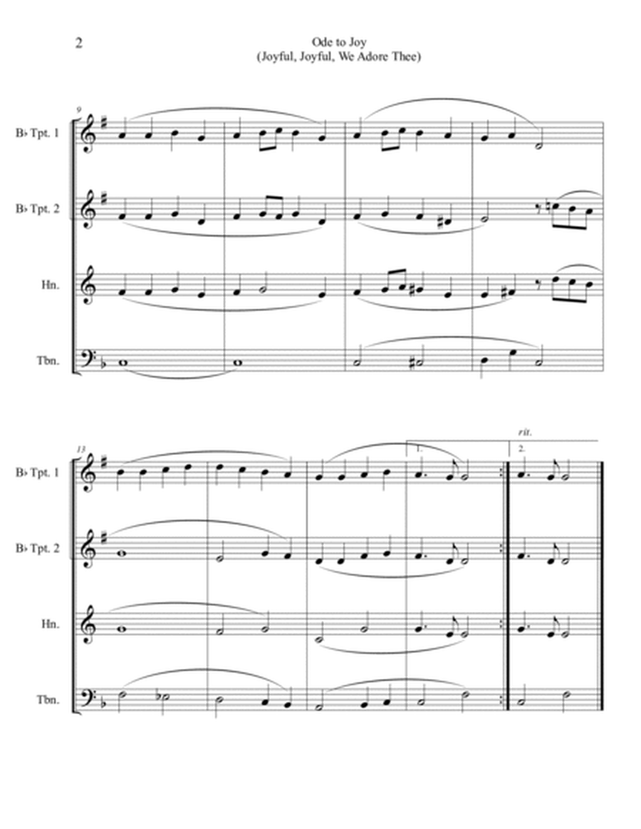 20 Easter Hymns for Brass Quartet: Vols. 1 & 2 image number null