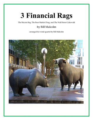 Book cover for 3 Financial Rags for wind quartet