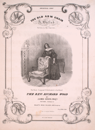 Book cover for The Old Arm Chair. A Ballad