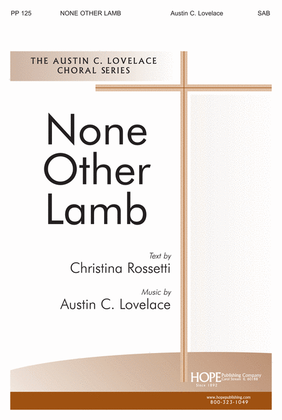 Book cover for None Other Lamb