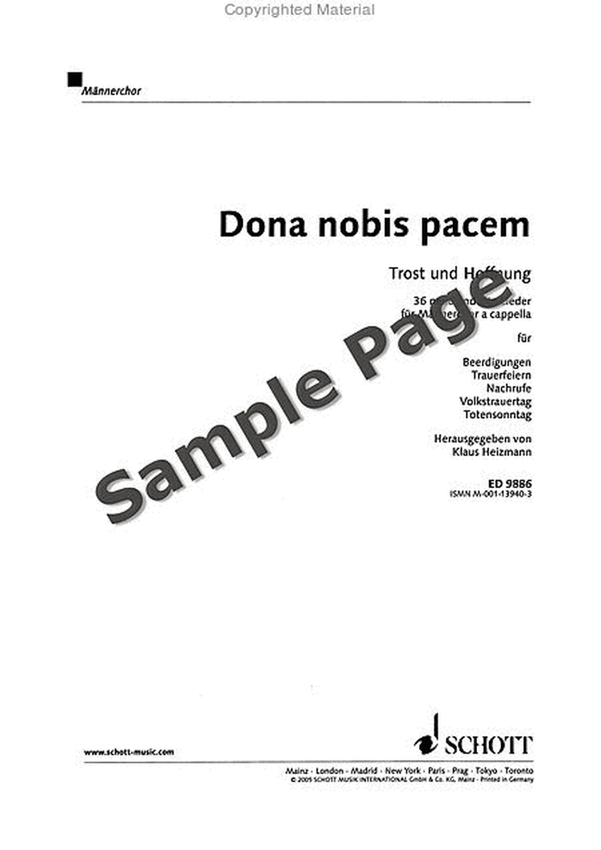 Heizmann Dona Nobis Pacem Mch