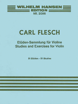 Book cover for Carl Flesch: Studies And Exercises For Violin Solo - Volume 1