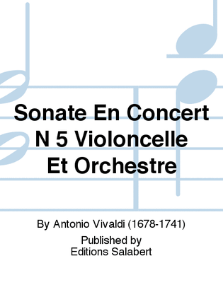 Book cover for Sonate En Concert N 5 Violoncelle Et Orchestre