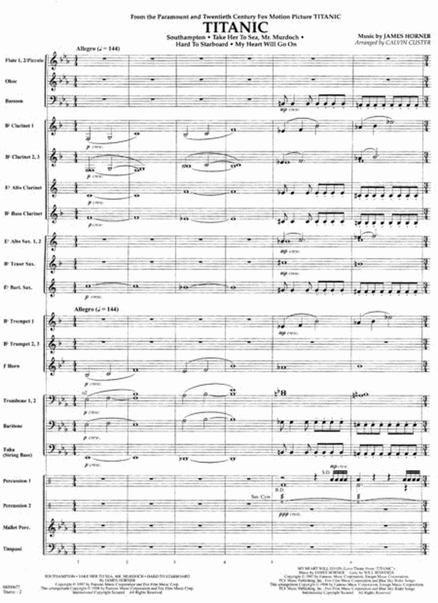 Titanic Medley Movie Full Score