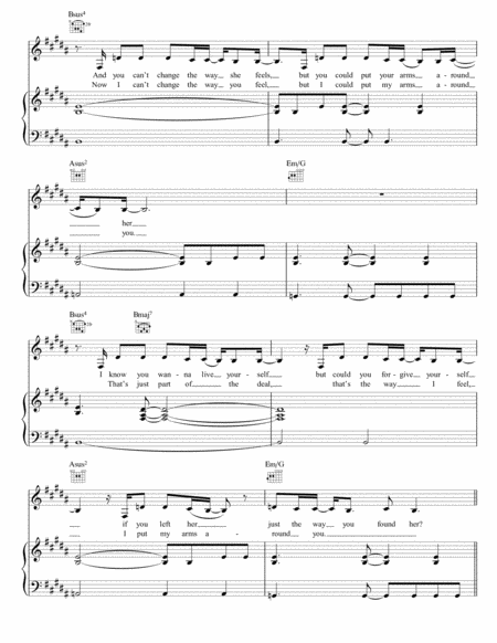 Protection - Piano, Vocal, Guitar - Digital Sheet Music