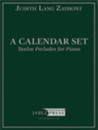 Book cover for A Calendar Set: Twelve Preludes for Piano