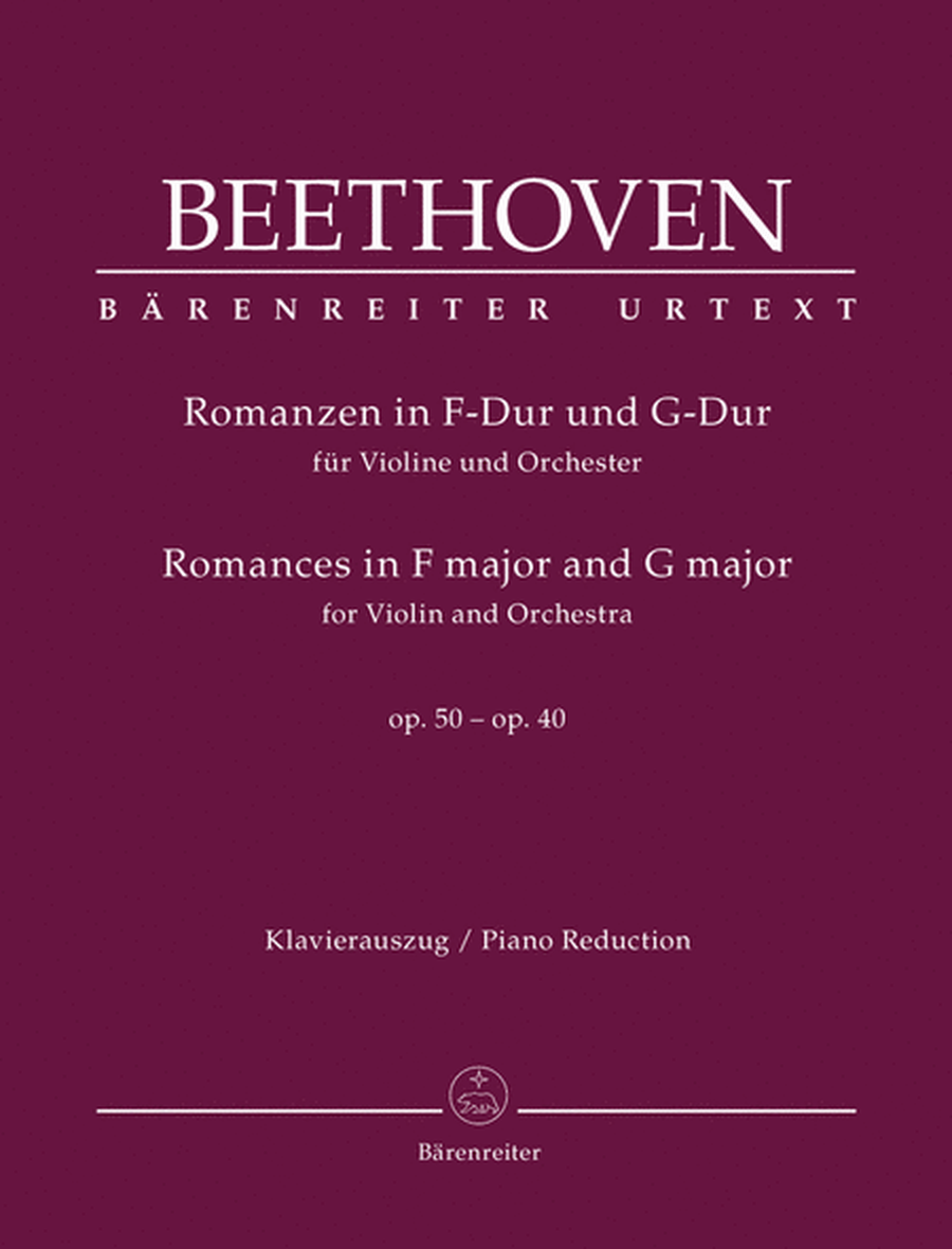 Romances in F major and G major for Violin and Orchestra, op. 50, 40