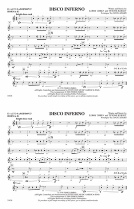Disco Inferno: E-flat Alto Saxophone
