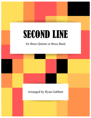 Book cover for Second Line for Brass Quintet (Beginner)