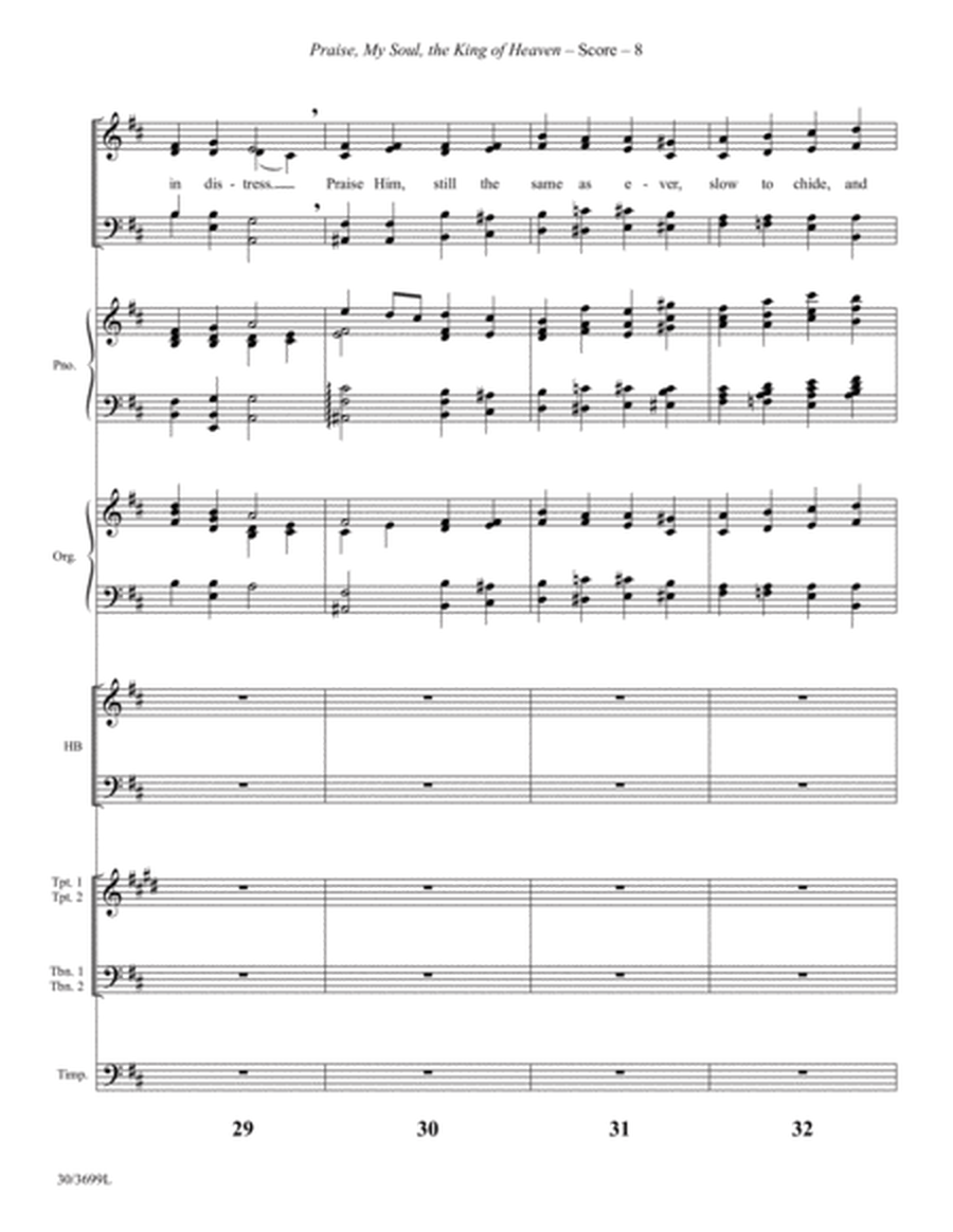 Praise, My Soul, the King of Heaven - Instrumental Ensemble Score and Parts