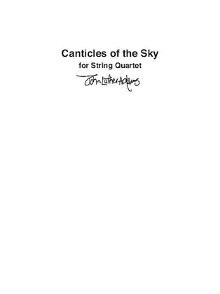 Book cover for Canticles of the Sky