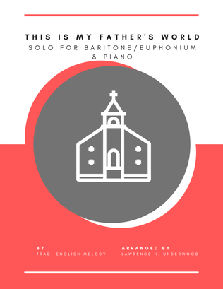 Book cover for This Is My Father's World for Baritone/Euphonium