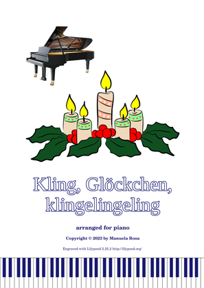 Kling, Glöckchen, klingelingeling with easy piano accompaniment